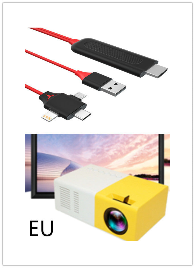 Portable Mini HD Projector – 3D LED Home Theater