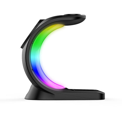 4-in-1 Magnetic Wireless Charger – Fast Charging with Ambient Light