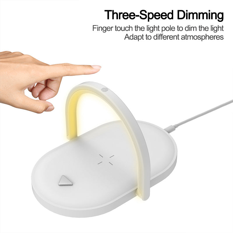 3-in-1 Foldable Wireless Charger & LED Night Light
