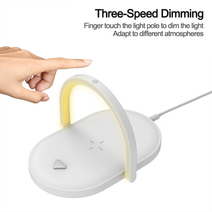 3-in-1 Foldable Wireless Charger & LED Night Light