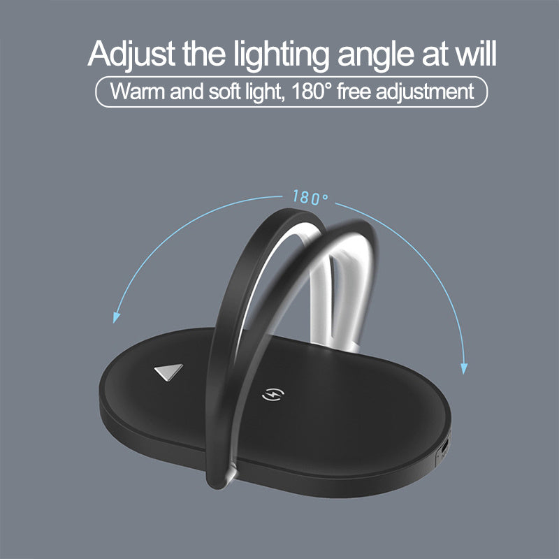 3-in-1 Foldable Wireless Charger & LED Night Light