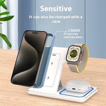 15W 3-in-1 Foldable Wireless Charging Station