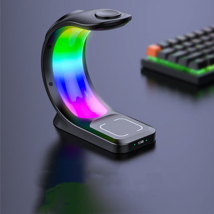 4-in-1 Magnetic Wireless Charger – Fast Charging with Ambient Light