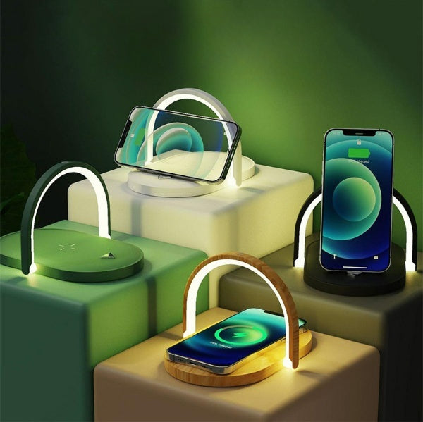 3-in-1 Foldable Wireless Charger & LED Night Light
