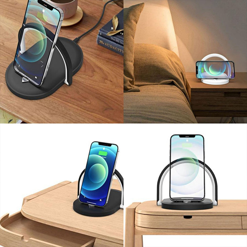 3-in-1 Foldable Wireless Charger & LED Night Light