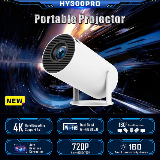 HY300 Pro Mini Projector – Portable Home Theater