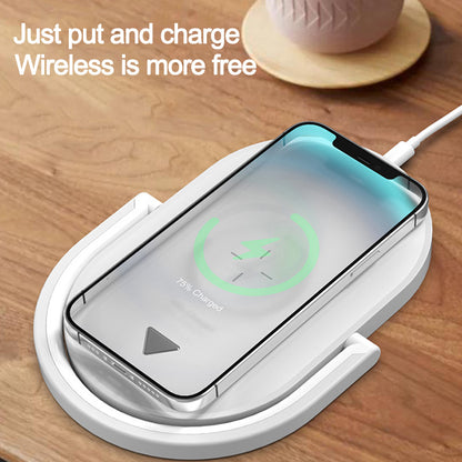 3-in-1 Foldable Wireless Charger & LED Night Light
